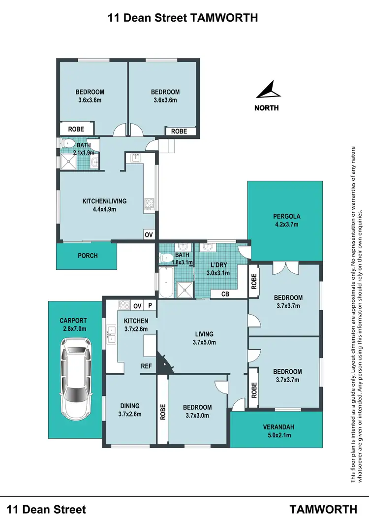 Floorplan of Homely house listing, 11 Dean Street, Tamworth NSW 2340