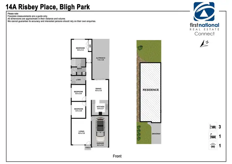 Floorplan of Homely house listing, 14A Risbey Place, Bligh Park NSW 2756