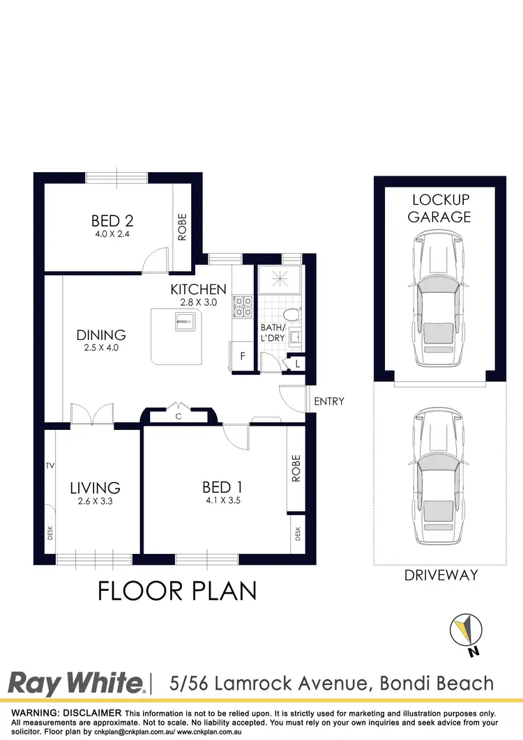 Floorplan of Homely apartment listing, 5/56-58 Lamrock Avenue, Bondi Beach NSW 2026