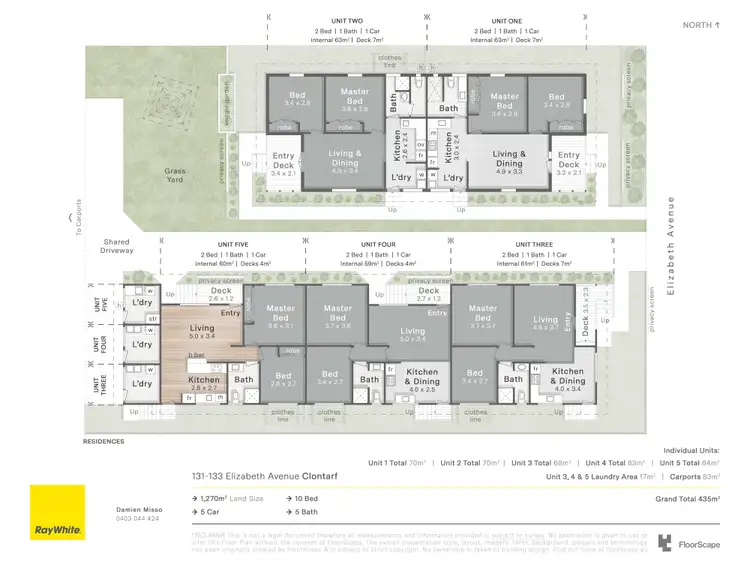 Floorplan of Homely block of units listing, 131-133 Elizabeth Avenue, Clontarf QLD 4019