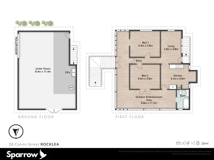 Floorplan of Homely house listing, 28 Colvin Street, Rocklea QLD 4106