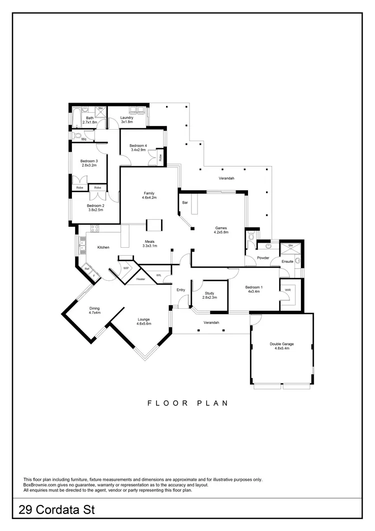 Floorplan of Homely house listing, 29 Cordata Street, Canning Vale WA 6155