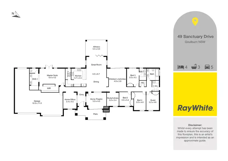 Floorplan of Homely house listing, 49 Sanctuary Drive, Goulburn NSW 2580