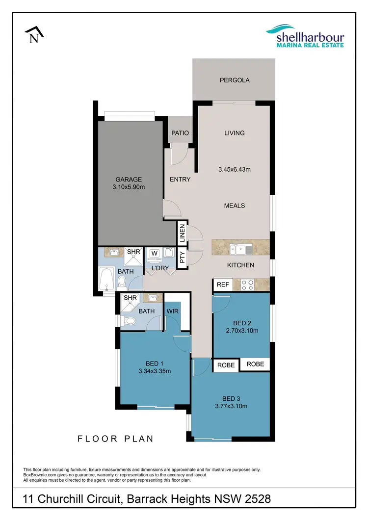 Floorplan of Homely house listing, 11 Churchill Circuit, Barrack Heights NSW 2528