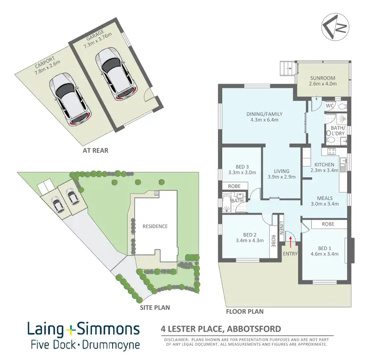 Floorplan of Homely house listing, 4 Lester Place, Abbotsford NSW 2046