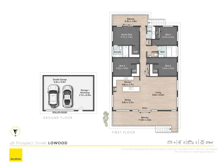 Floorplan of Homely house listing, 48 Prospect Street, Lowood QLD 4311