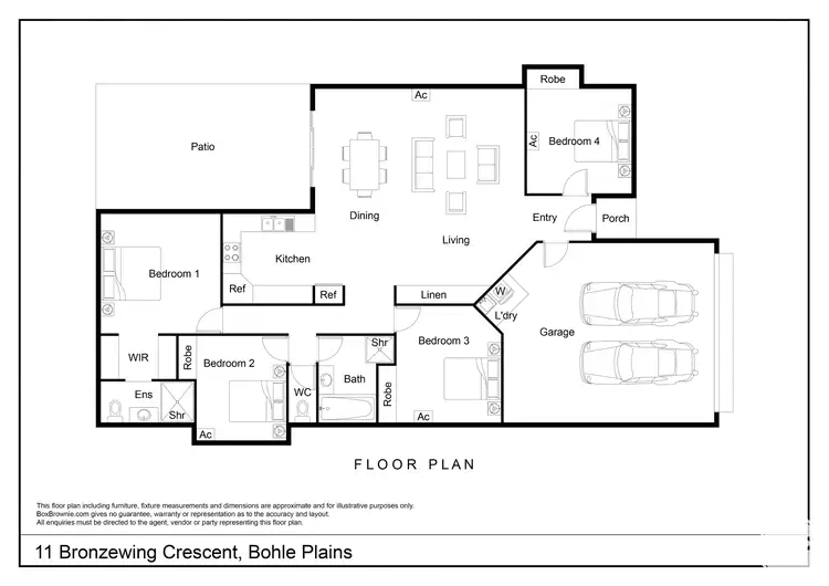 Floorplan of Homely house listing, 11 Bronzewing Crescent, Bohle Plains QLD 4817