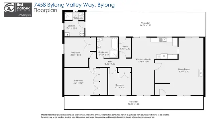 Floorplan of Homely rural property listing, 7458 Bylong Valley Way, Bylong NSW 2849
