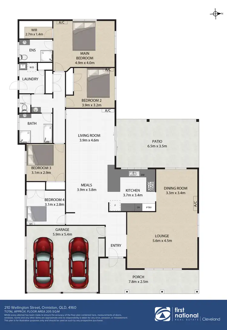 Floorplan of Homely house listing, 210 Wellington Street, Ormiston QLD 4160