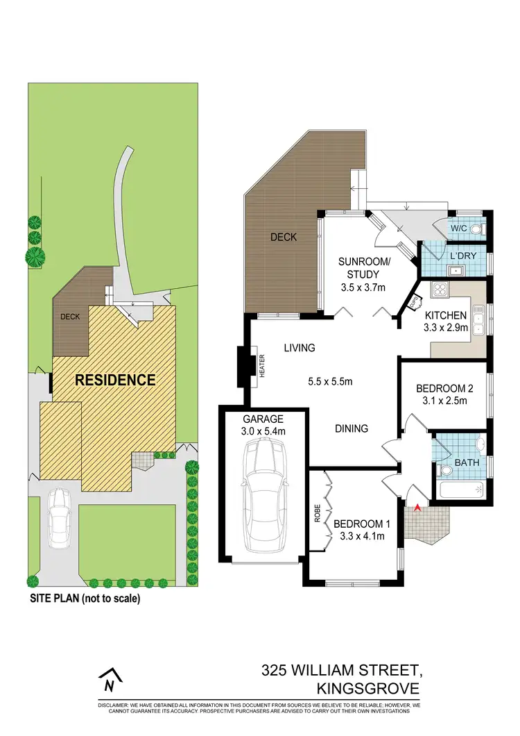 Floorplan of Homely house listing, 325 William Street, Kingsgrove NSW 2208