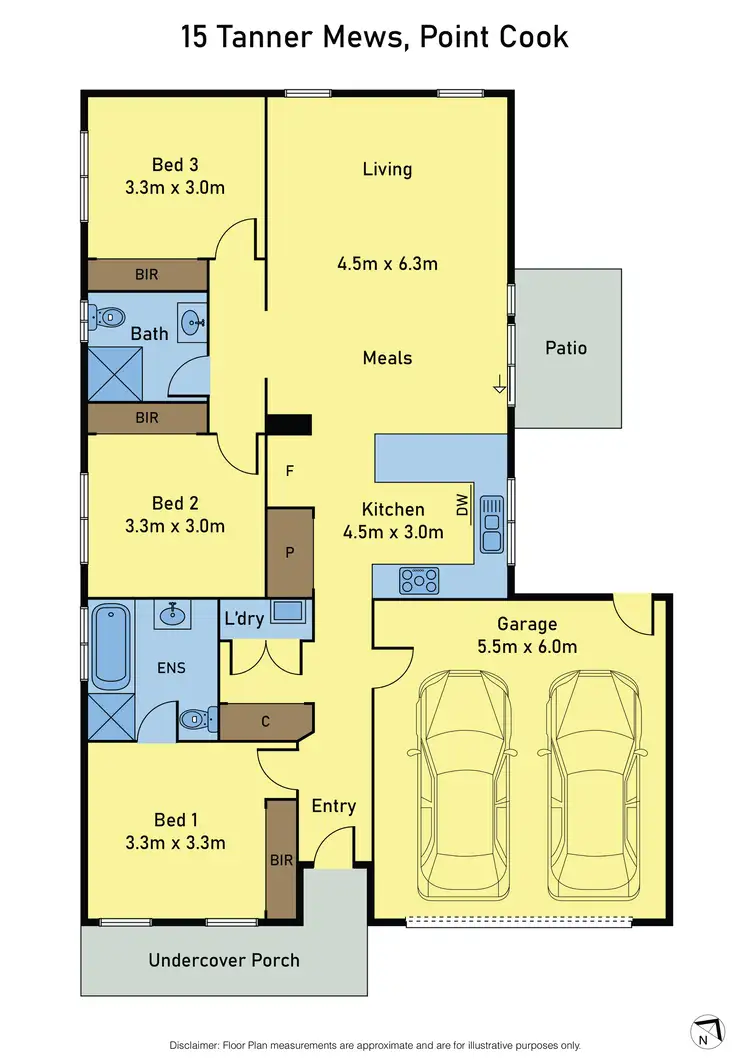 Floorplan of Homely house listing, 15 Tanner Mews, Point Cook VIC 3030