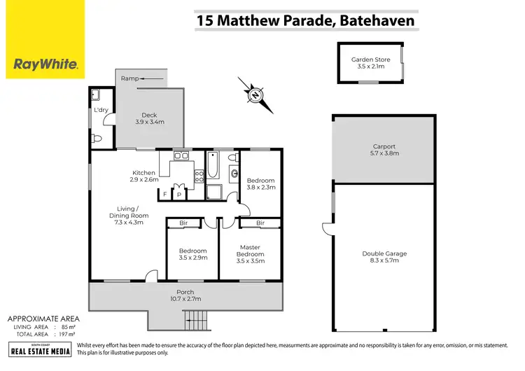 Floorplan of Homely house listing, 15 Matthew Parade, Batehaven NSW 2536