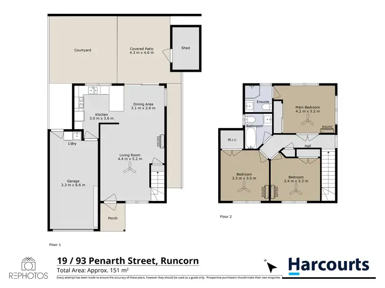 Floorplan of Homely townhouse listing, 19/93 Penarth Street, Runcorn QLD 4113