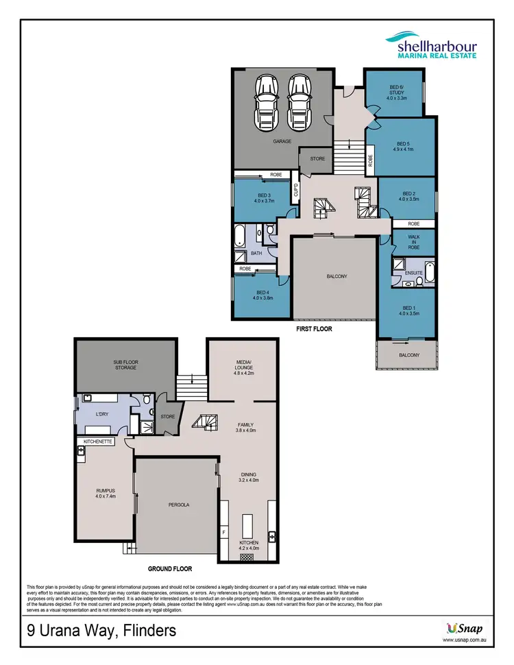Floorplan of Homely house listing, 9 Urana Way, Flinders NSW 2529