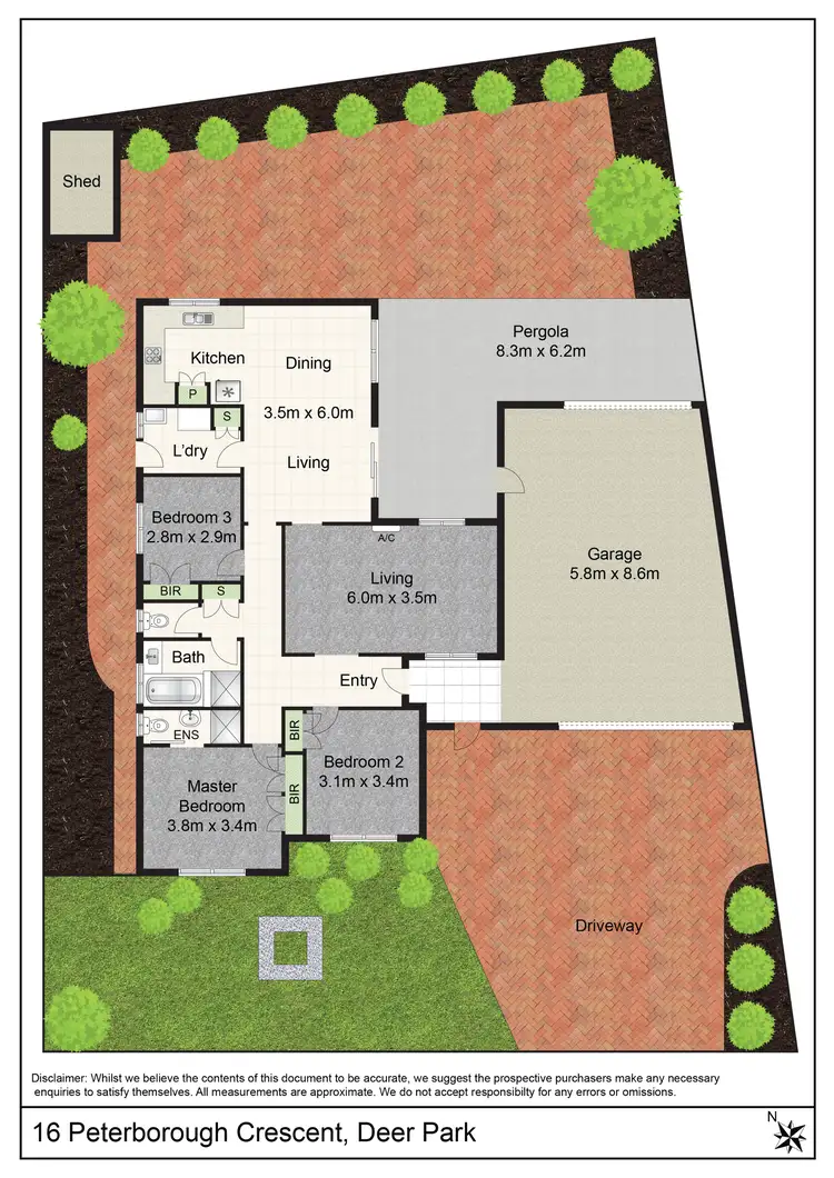 Floorplan of Homely house listing, 16 Peterborough Crescent, Deer Park VIC 3023