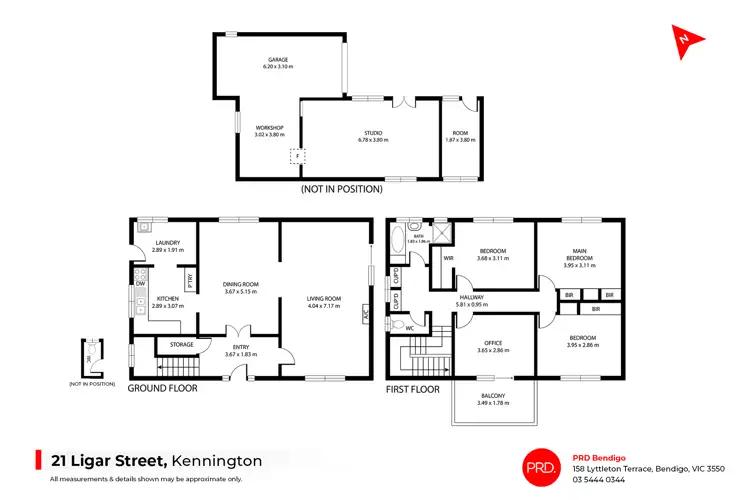 Floorplan of Homely house listing, 21 Ligar Street, Kennington VIC 3550