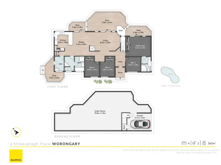Floorplan of Homely house listing, 4 Mckavanagh Place, Worongary QLD 4213