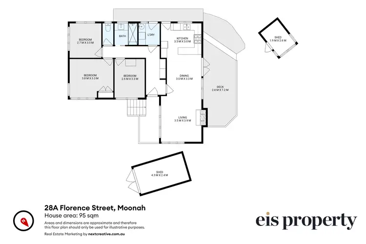 Floorplan of Homely house listing, 28a Florence Street, Moonah TAS 7009