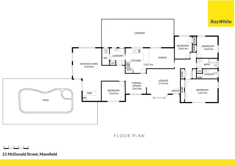 Floorplan of Homely house listing, 21 Mcdonald Street, Mansfield VIC 3722