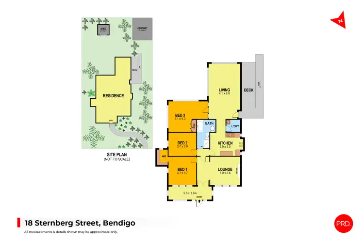 Floorplan of Homely house listing, 18 Sternberg Street, Kennington VIC 3550