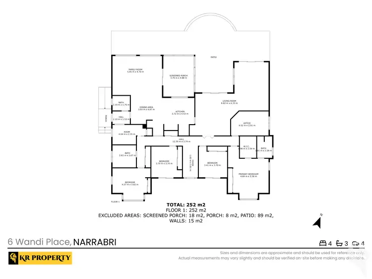 Floorplan of Homely house listing, 6 Wandi Place, Narrabri NSW 2390