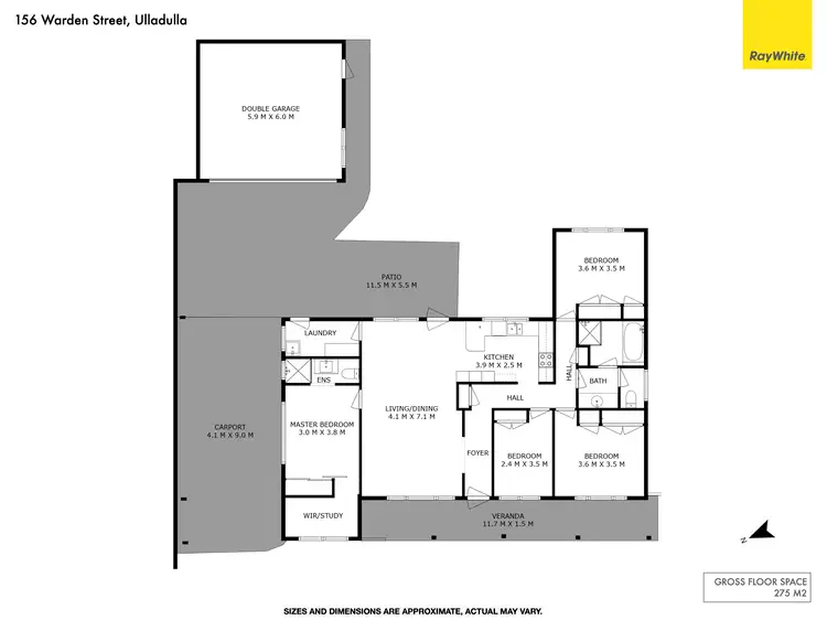 Floorplan of Homely house listing, 156 Warden Street, Ulladulla NSW 2539