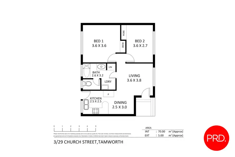 Floorplan of Homely unit listing, 3/29 Church Street, Tamworth NSW 2340