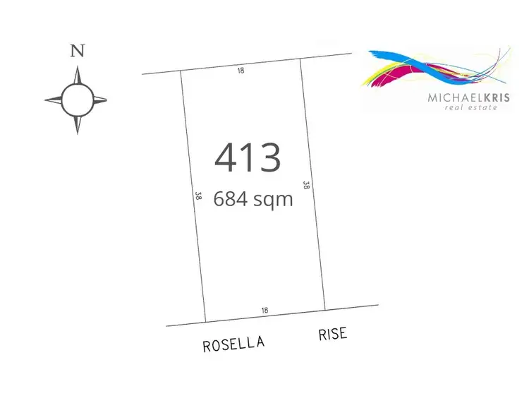 Floorplan of Homely land listing, LOT 413 Rosella Rise, Mannum SA 5238
