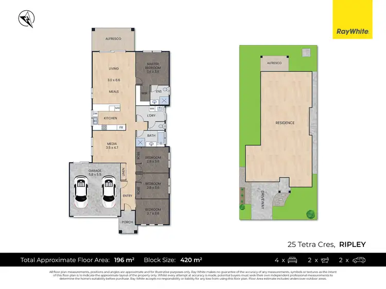 Floorplan of Homely house listing, 25 Tetra Crescent, Ripley QLD 4306
