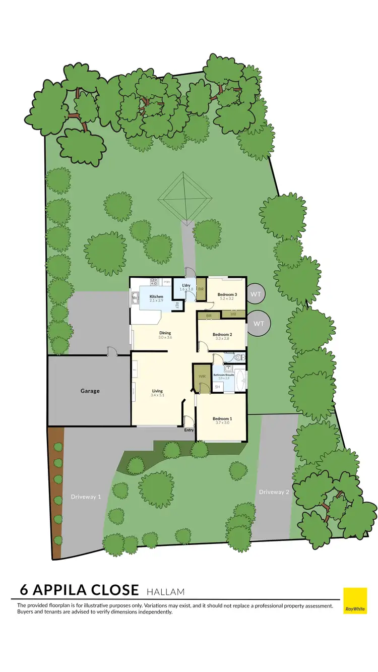 Floorplan of Homely house listing, 6 Appila Close, Hallam VIC 3803
