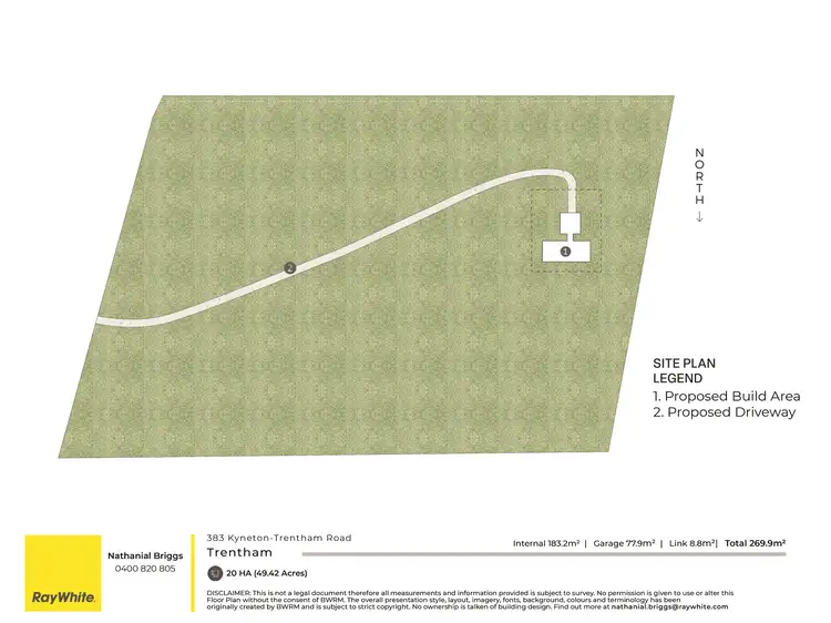 Floorplan of Homely land listing, 383 Kyneton-Trentham Road, Trentham VIC 3458