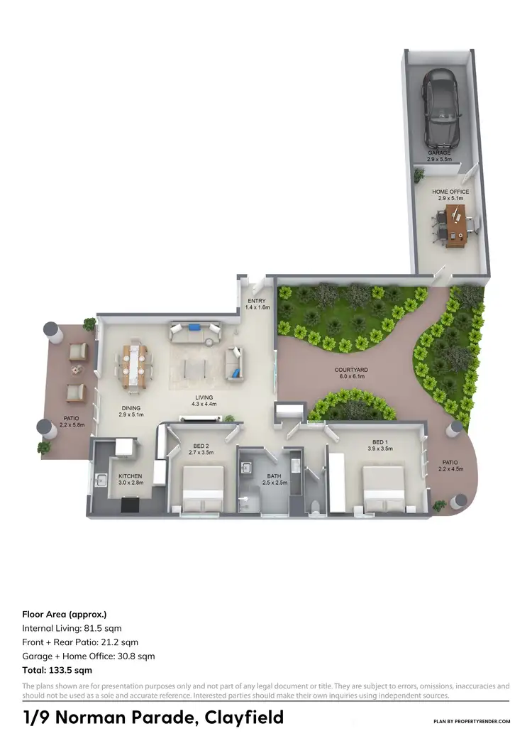 Floorplan of Homely apartment listing, 1/9 Norman Parade, Clayfield QLD 4011