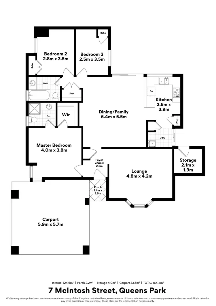Floorplan of Homely house listing, 7 McIntosh Street, Queens Park WA 6107
