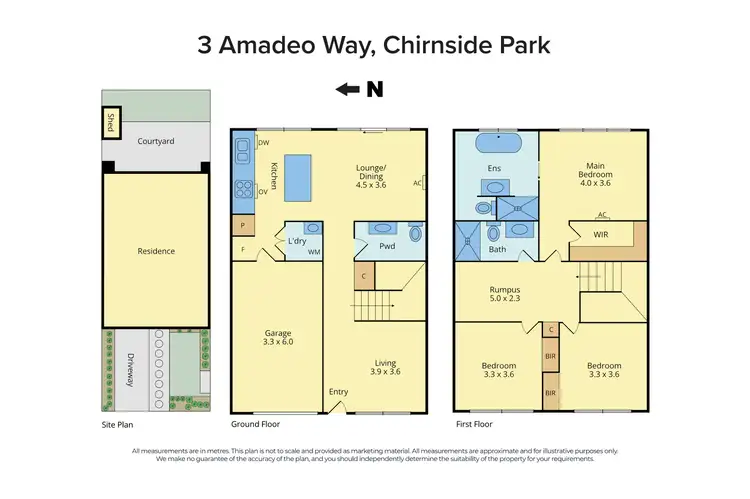 Floorplan of Homely house listing, 3 Amadeo Way, Chirnside Park VIC 3116