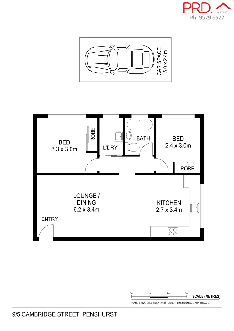 Floorplan of Homely unit listing, 9/5 Cambridge Street, Penshurst NSW 2222