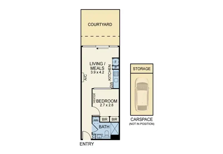 Floorplan of Homely apartment listing, 115/81 Riversdale Road, Hawthorn VIC 3122