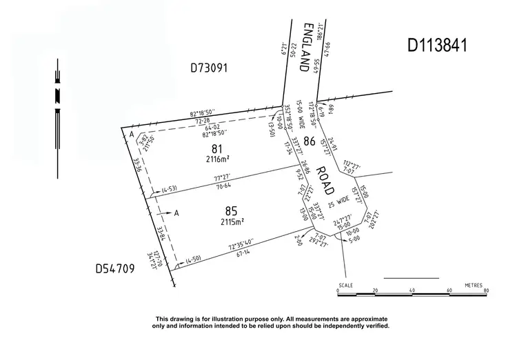Floorplan of Homely land listing, Lot 81 England Road, Bordertown SA 5268