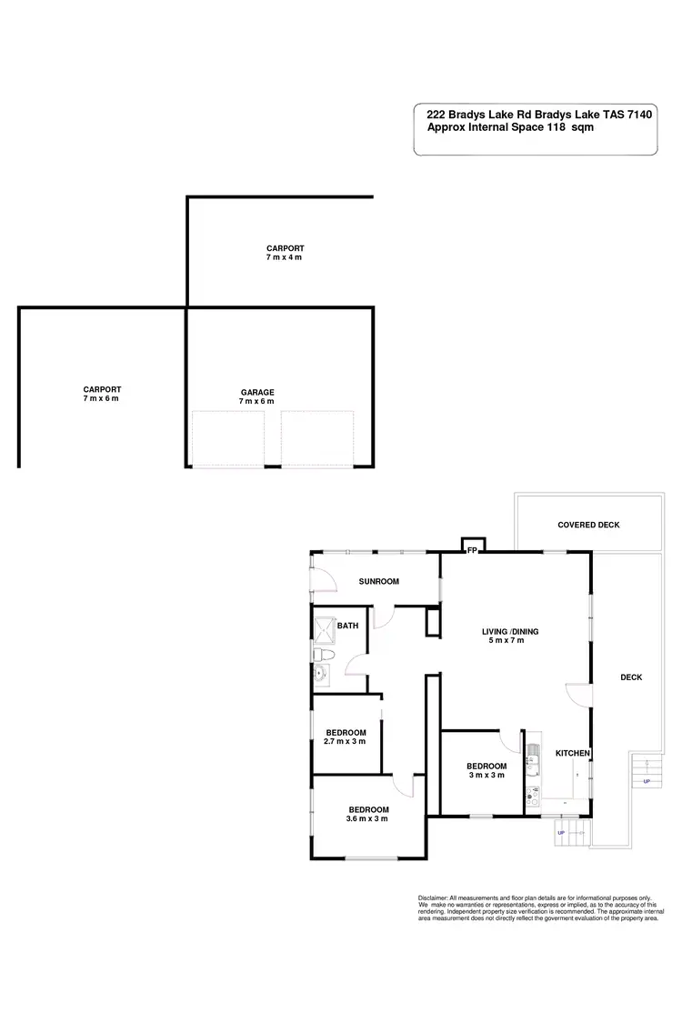 Floorplan of Homely house listing, 222 Bradys Lake Road, Bradys Lake TAS 7140