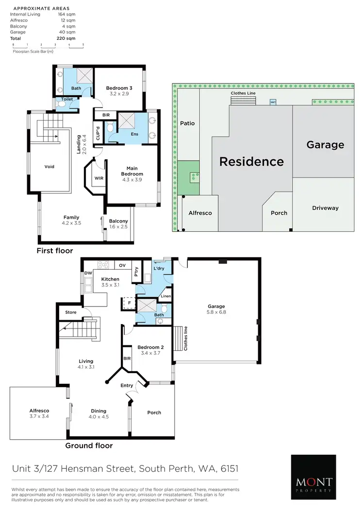 Floorplan of Homely house listing, 3/127 Hensman Street, South Perth WA 6151