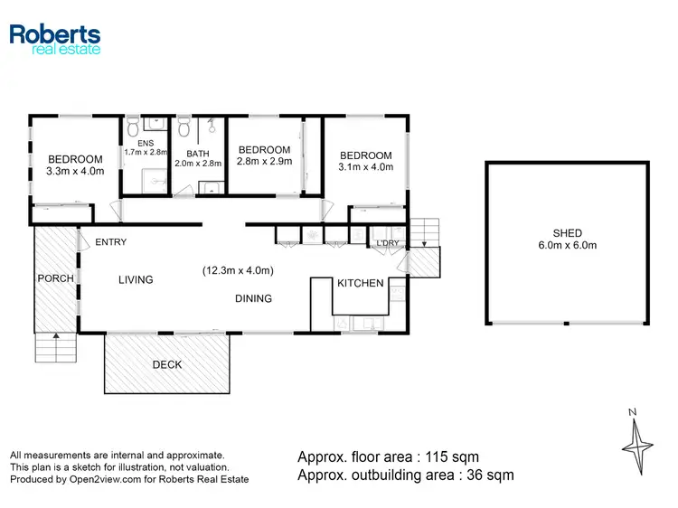 Floorplan of Homely house listing, 60 Riviera Drive, Carlton TAS 7173
