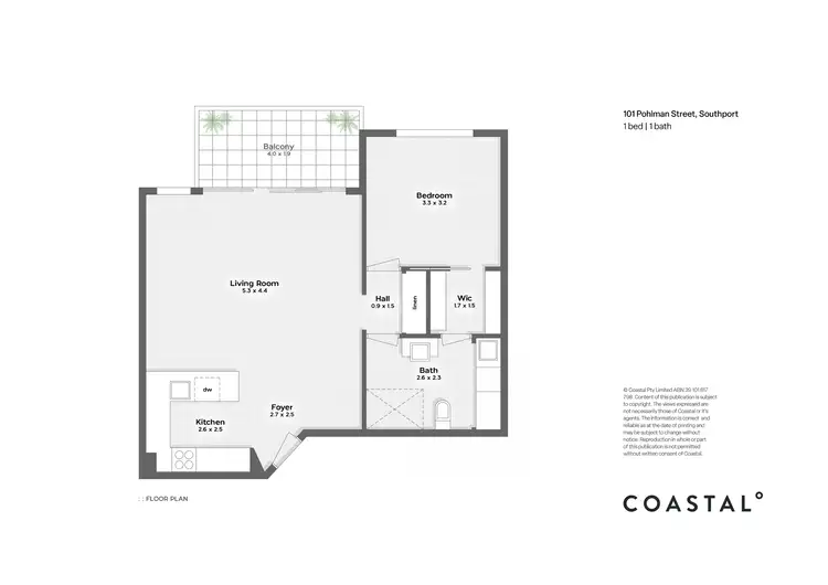 Floorplan of Homely apartment listing, 4/101 Pohlman Street, Southport QLD 4215
