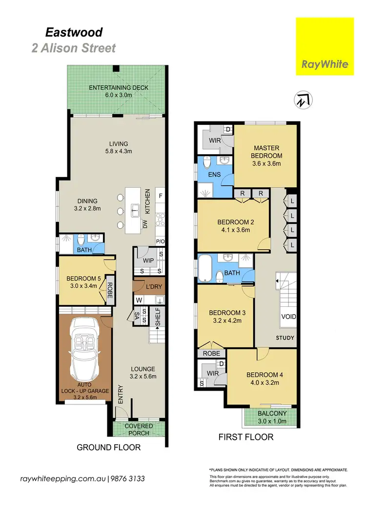 Floorplan of Homely semi-detached listing, 2 Alison Street, Eastwood NSW 2122