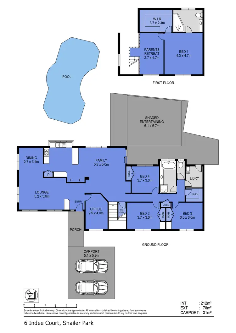 Floorplan of Homely house listing, 6 Indee Court, Shailer Park QLD 4128