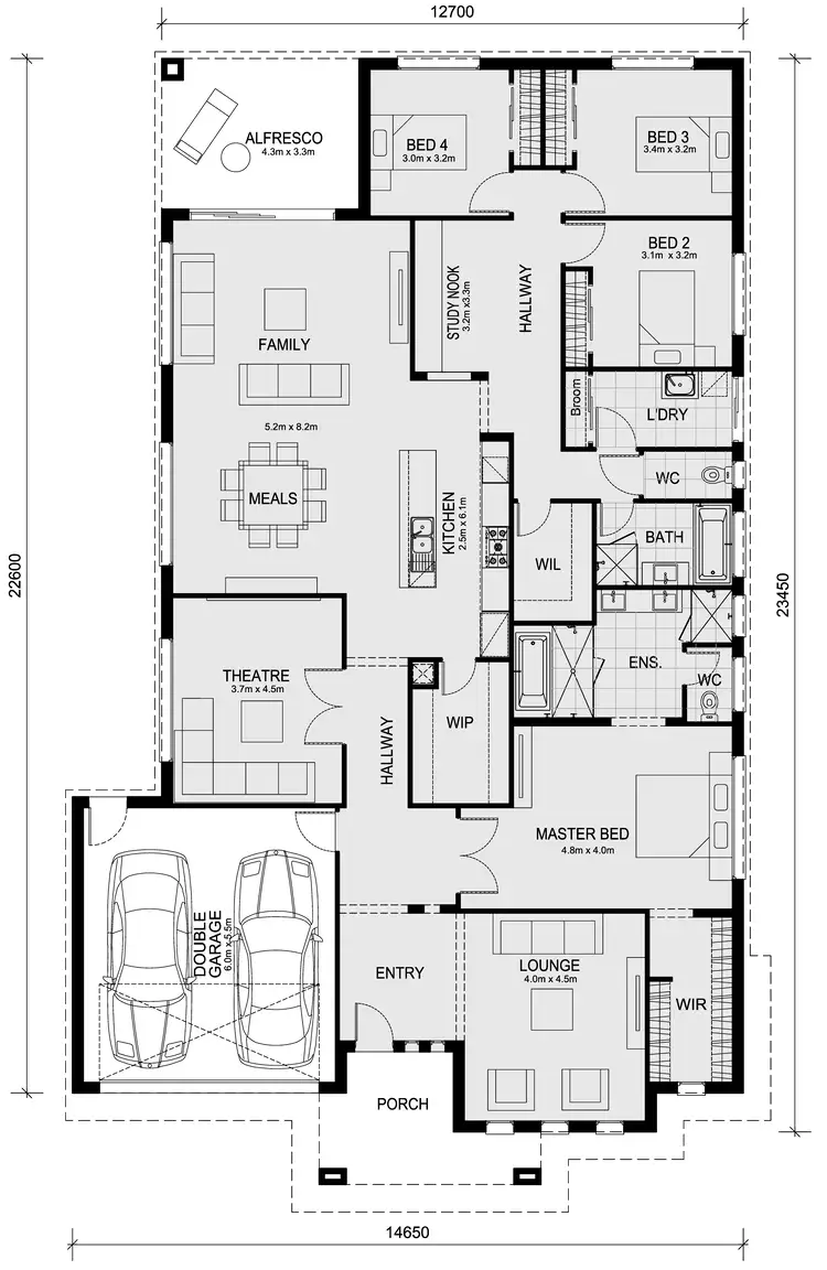 Floorplan of Homely house listing, LOT 153 QUARTER BLVD (MONTANA ESTATE ), Kilmore VIC 3764