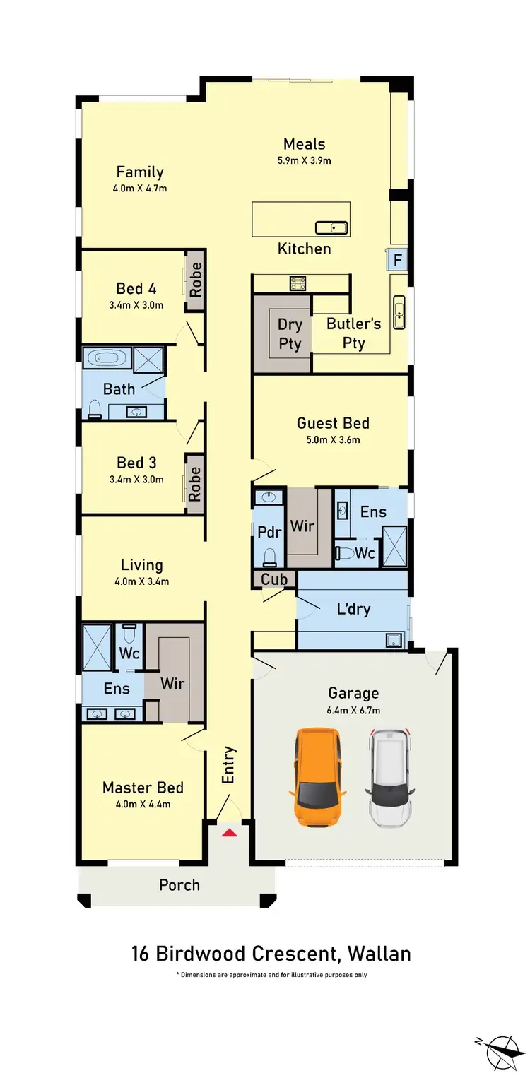 Floorplan of Homely house listing, 16 Birdwood Crescent, Wallan VIC 3756
