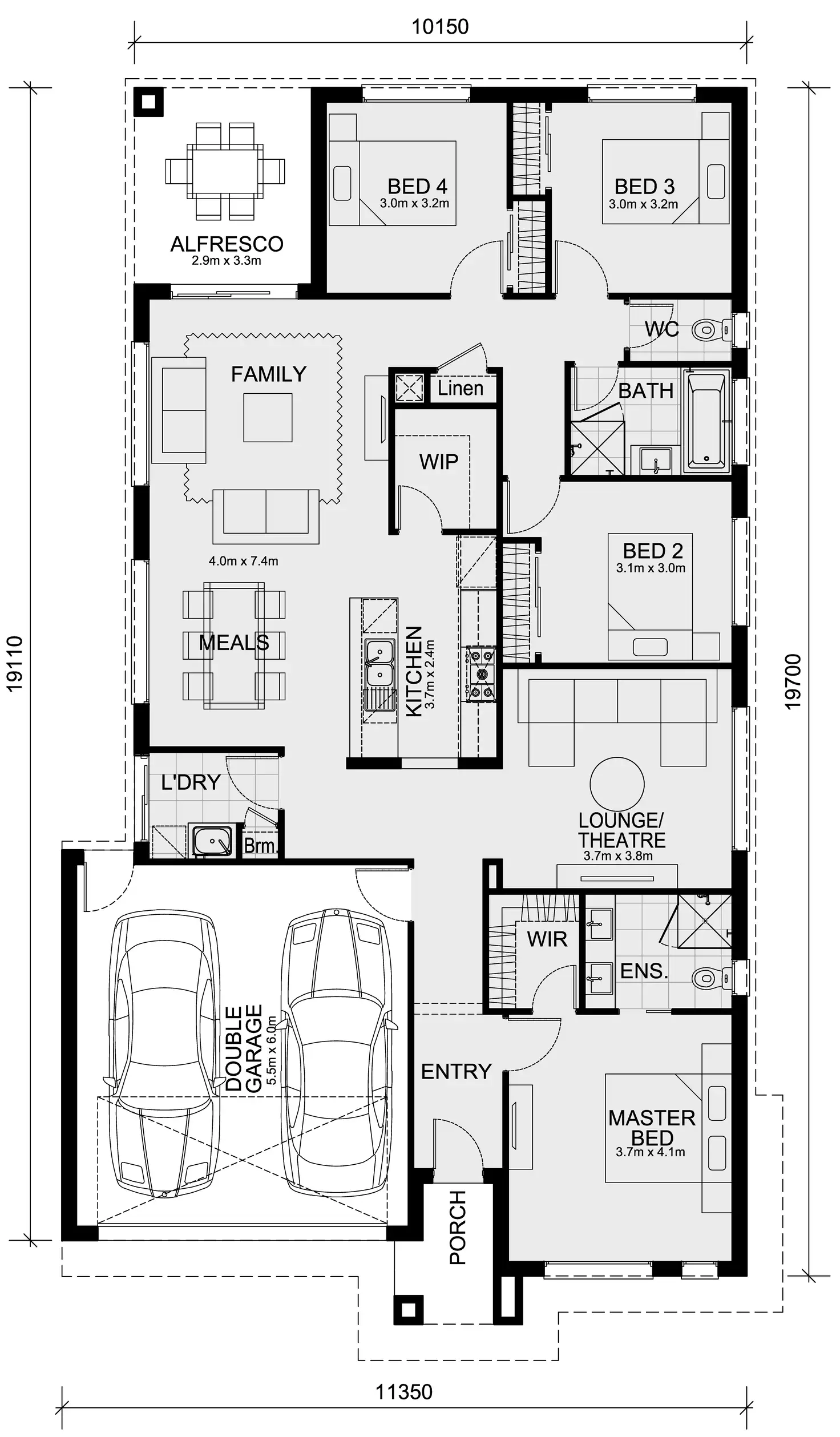 Floorplan of Homely house listing, Lot 2450 At Windermere, Mambourin VIC 3024