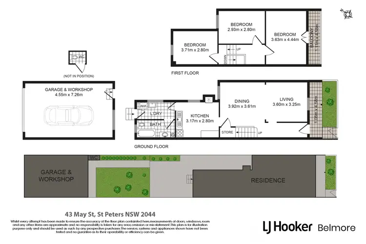 Floorplan of Homely house listing, 43 May Street, St Peters NSW 2044