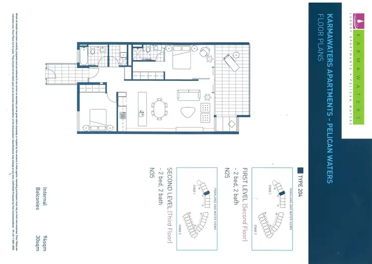 Floorplan of Homely unit listing, 14/42 Pelican Waters Boulevard, Pelican Waters QLD 4551