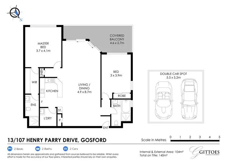 Floorplan of Homely apartment listing, 13/107 Henry Parry Drive, Gosford NSW 2250