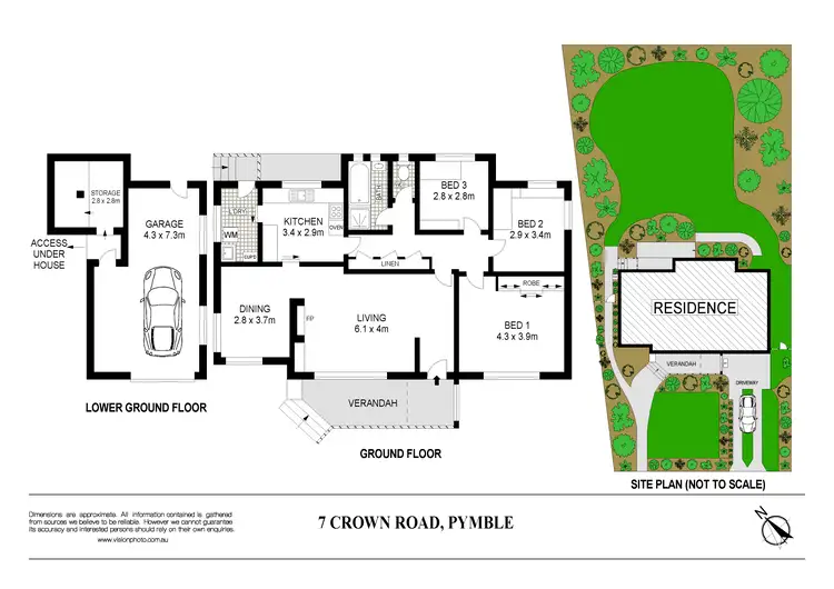 Floorplan of Homely house listing, 7 Crown Road, Pymble NSW 2073